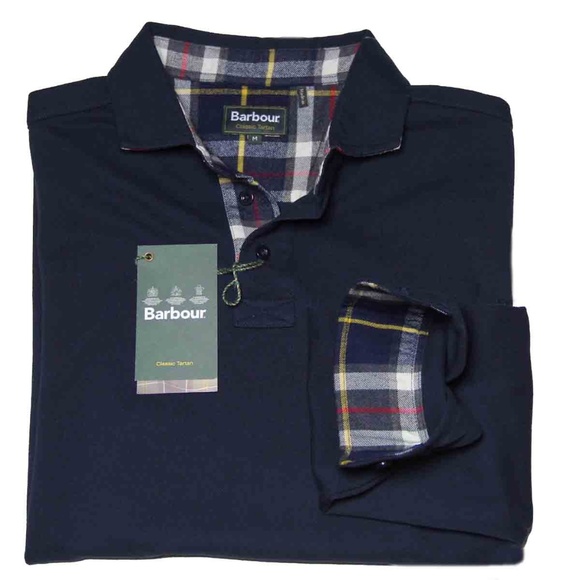 barbour long sleeve polo shirt